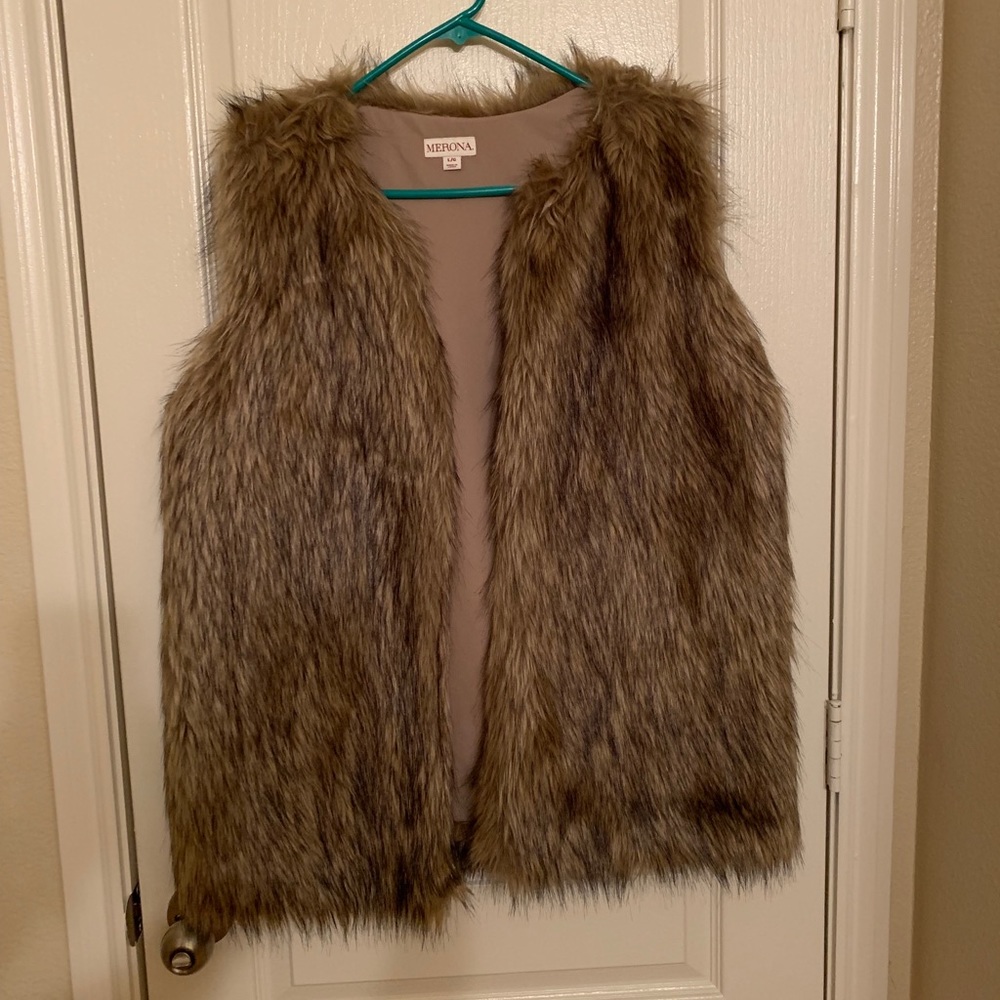 Merona Fur Vest